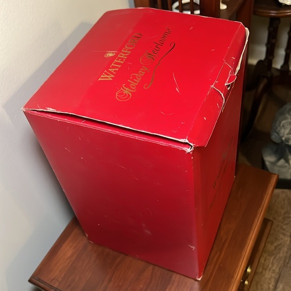 NIB Waterford Holiday Heirlooms Mr & Mrs Claus Candy Jar - Picture 10 of 16